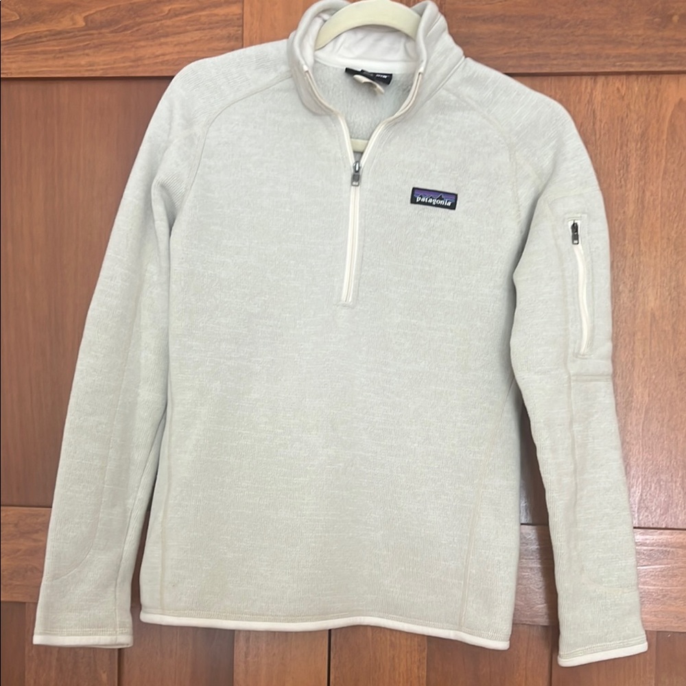 Patagonia Cream Quarter-Zip Pullover